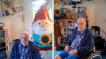 Beeston care home Resident celebrates 85th birthday